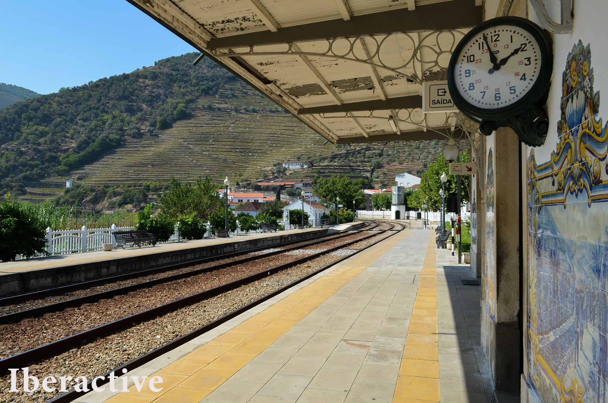 Hand painted tiles at Pinhão train station, Douro Valley, Portugal
